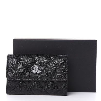 Chanel Caviar Quilted Flap Card Holder So Black 10 of 10