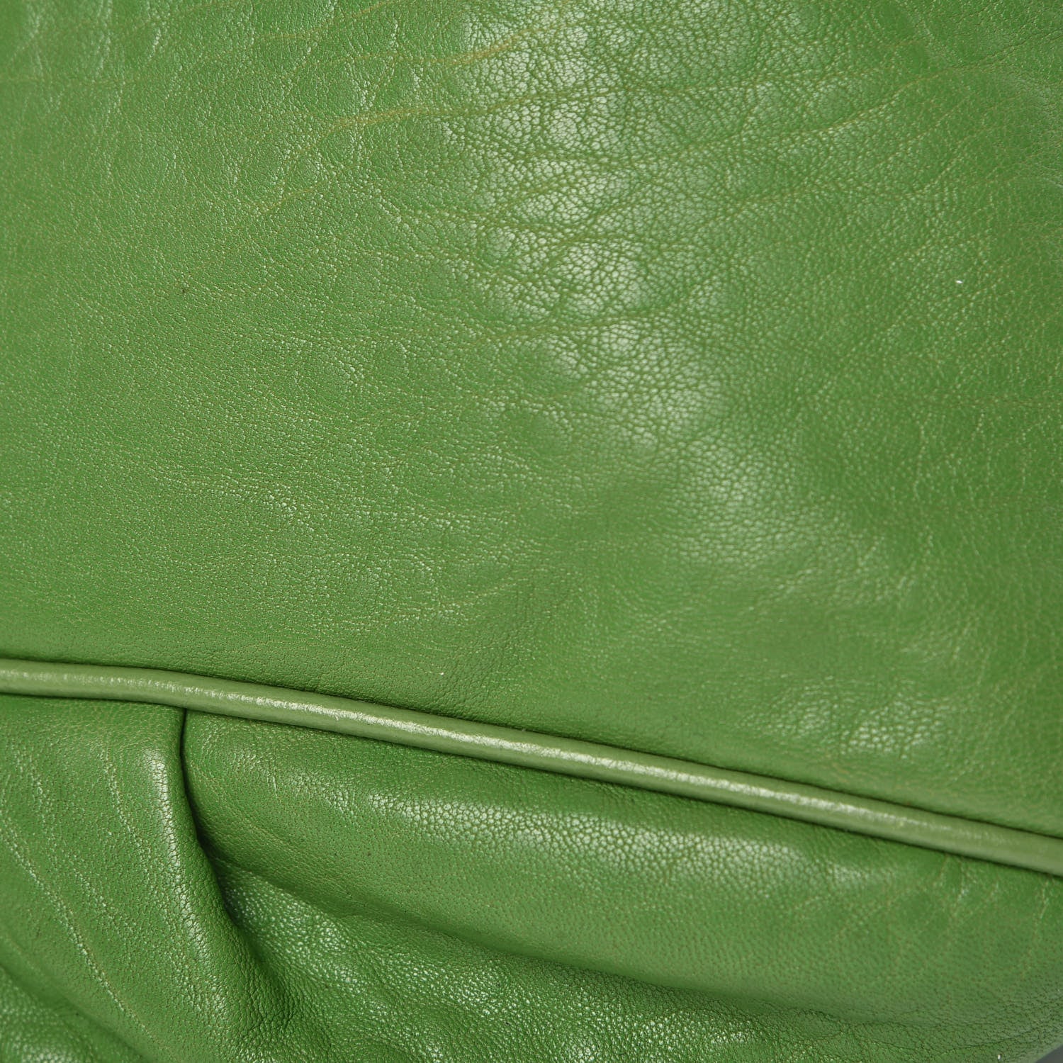 Fendi Crinkled Lambskin Mia Shoulder Flap Verde Pisello 10 of 11