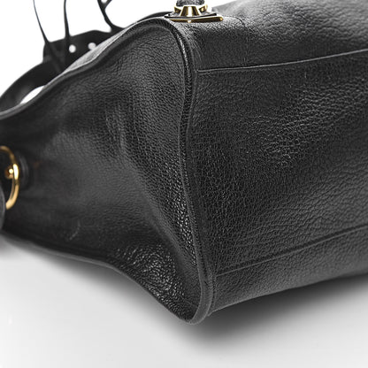Balenciaga Chevre Gold Metallic Edge Hardware City Black 9 of 10