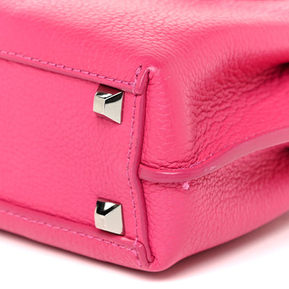 MCM Grained Calfskin X-Mini Milla Tote Beetroot Pink 10 of 16
