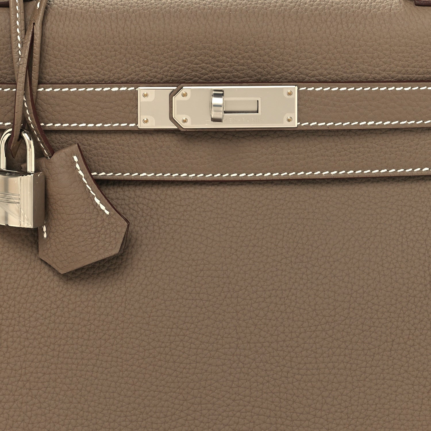 Hermes Togo Kelly Retourne 28 Etoupe 8 of 13