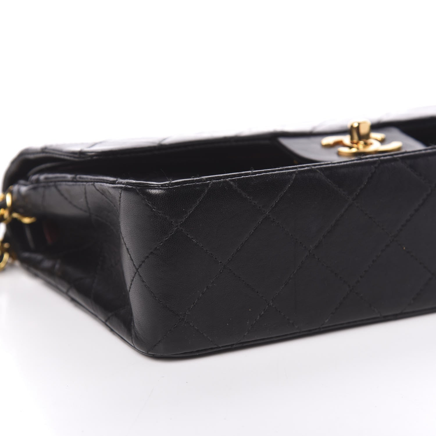 Chanel Lambskin Quilted Small Double Flap Black 9 of 12
