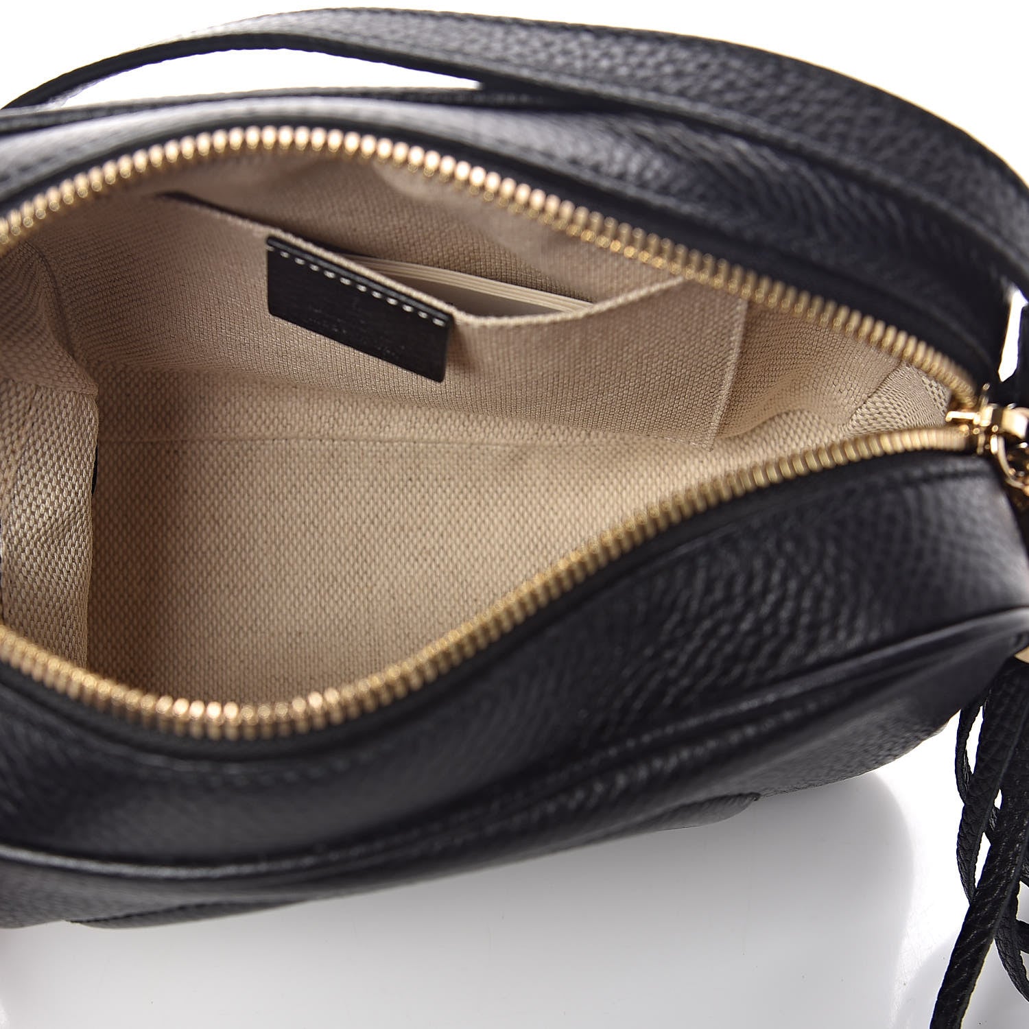 Gucci Pebbled Calfskin Small Soho Disco Bag Black 5 of 12