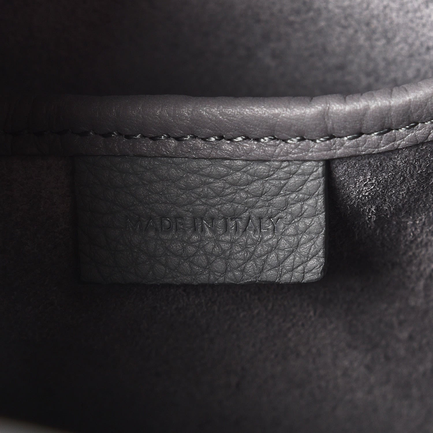 Celine Drummed Calfskin Nano Luggage Kohl 9 of 9