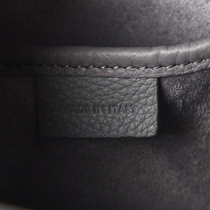 Celine Drummed Calfskin Nano Luggage Kohl 9 of 9