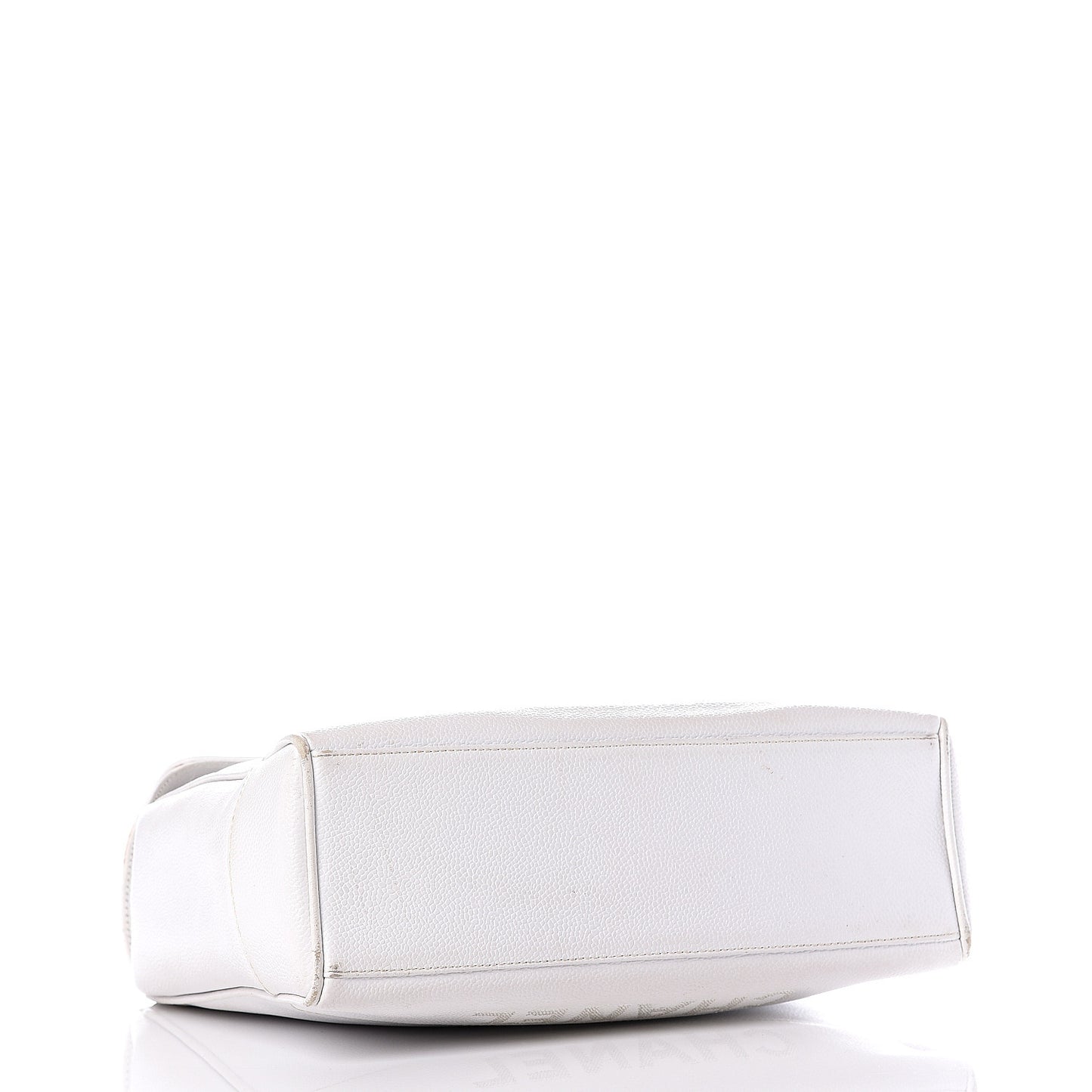 Caviar Flap Shoulder Bag White