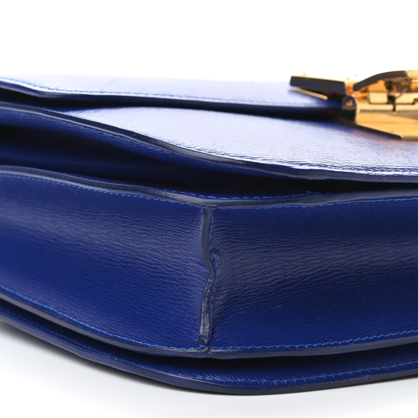 Liege Calfskin Medium Classic Box Flap Bag Indigo