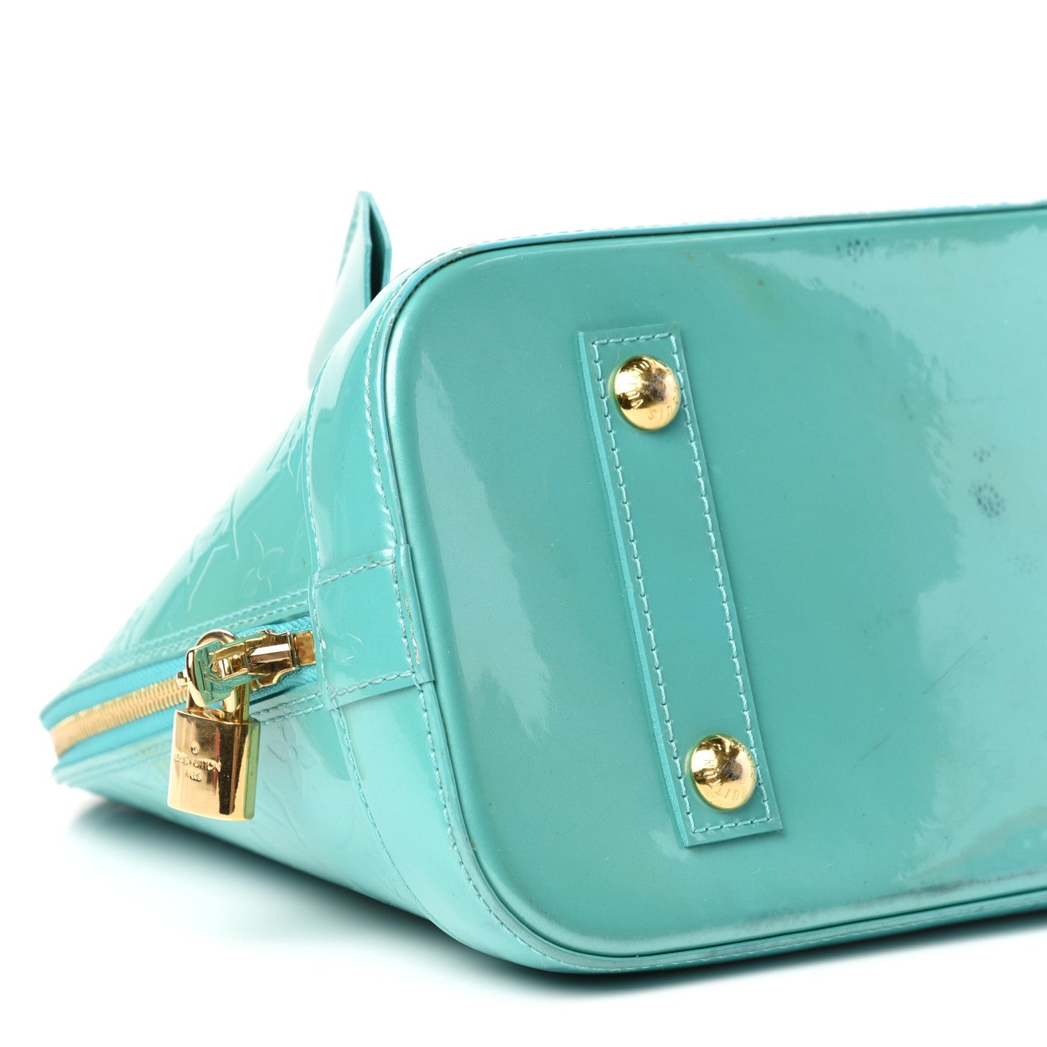 Louis Vuitton Vernis Alma PM Blue Lagon 7 of 9