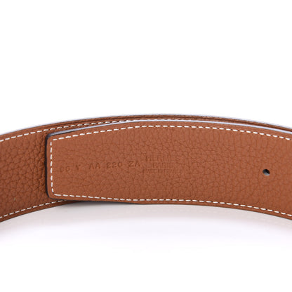 Hermes Togo Box 38mm Belt 90 Gold Black 3 of 5