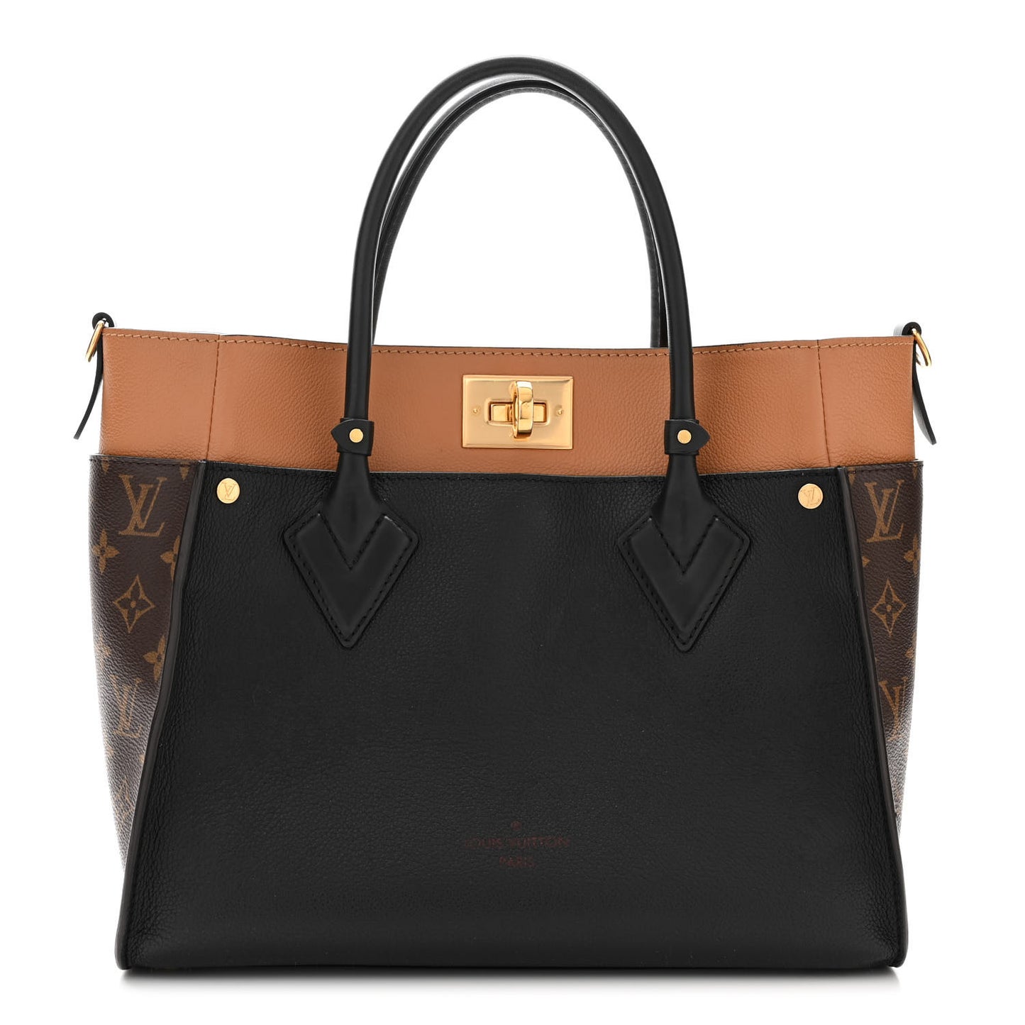 Calfskin Monogram On My Side Black