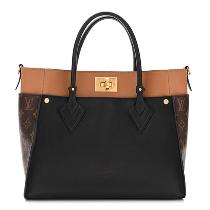 Louis Vuitton Calfskin Monogram On My Side Black 1 of 12
