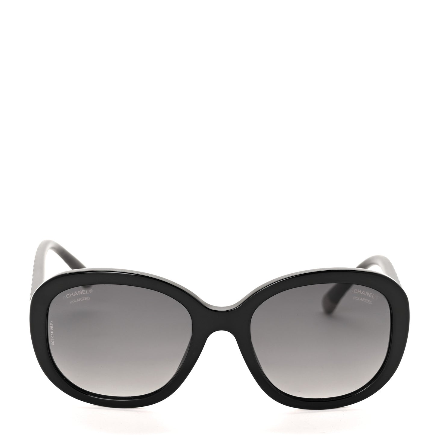 Acetate Quilted CC Polarized Sunglasses 5328 Black