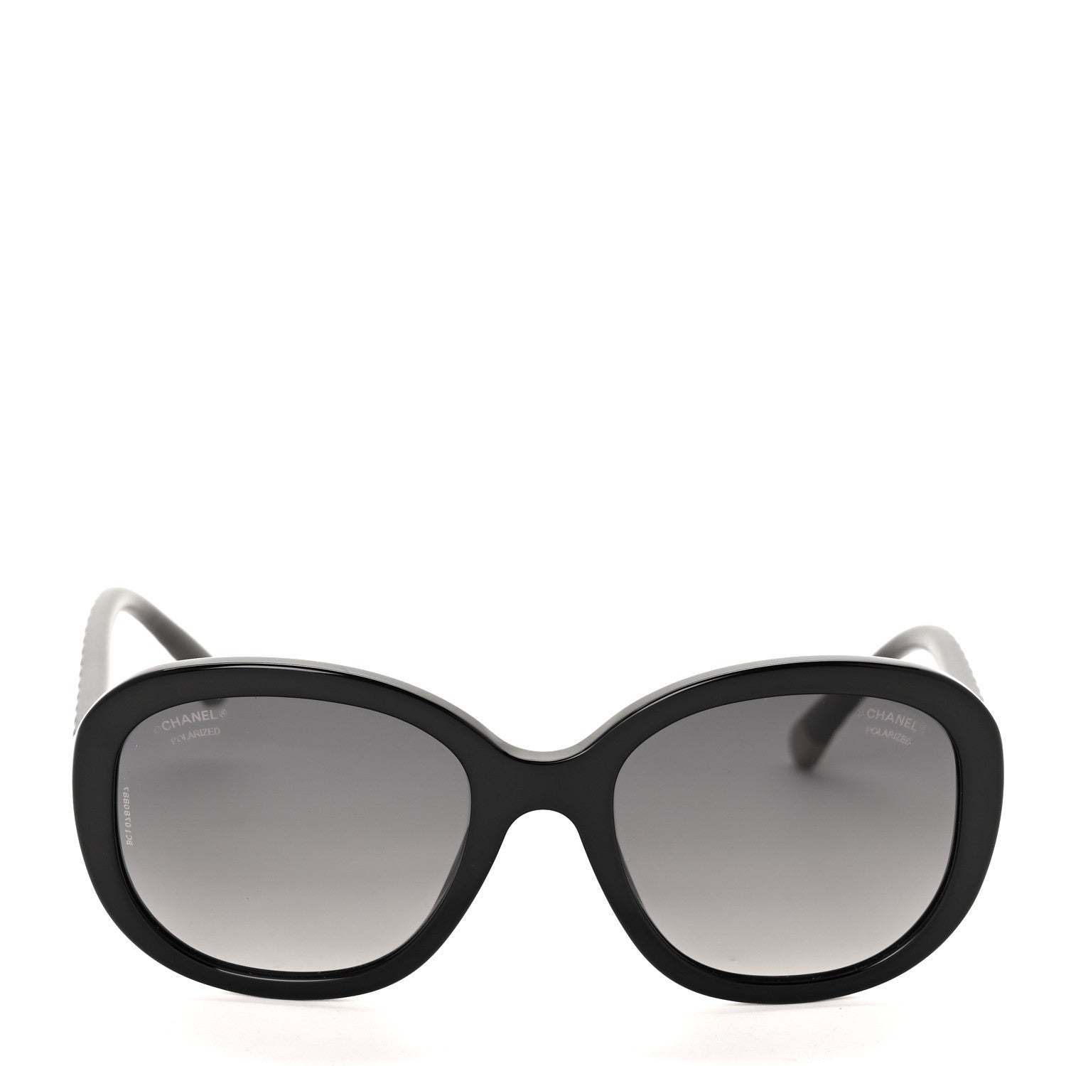 Chanel Acetate Quilted CC Polarized Sunglasses 5328 Black 2 of 7