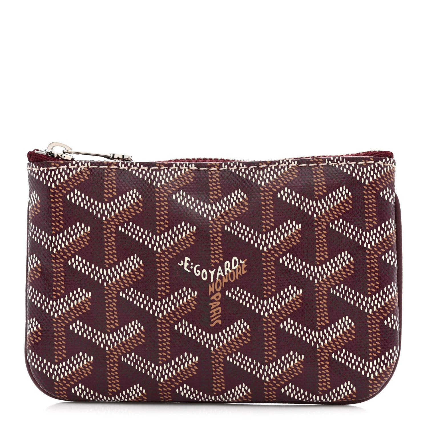 Goyard Goyardine Nano Senat Key Pouch Burgundy 1 of 8