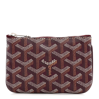 Goyard Goyardine Nano Senat Key Pouch Burgundy 1 of 8