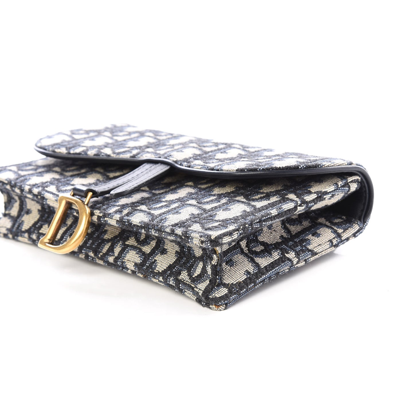 Oblique Saddle Belt Bag Blue