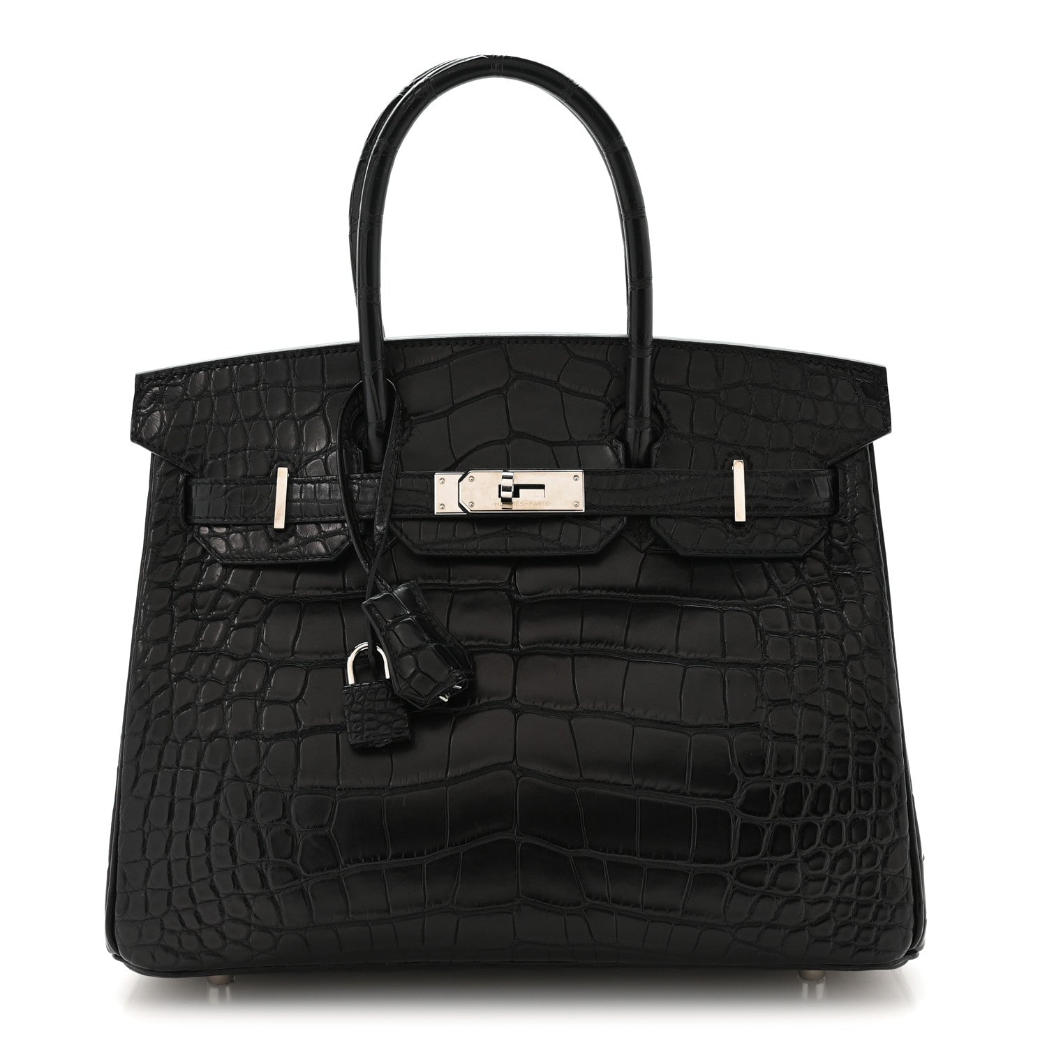 Hermes Matte Alligator Birkin 30 Black 1 of 10