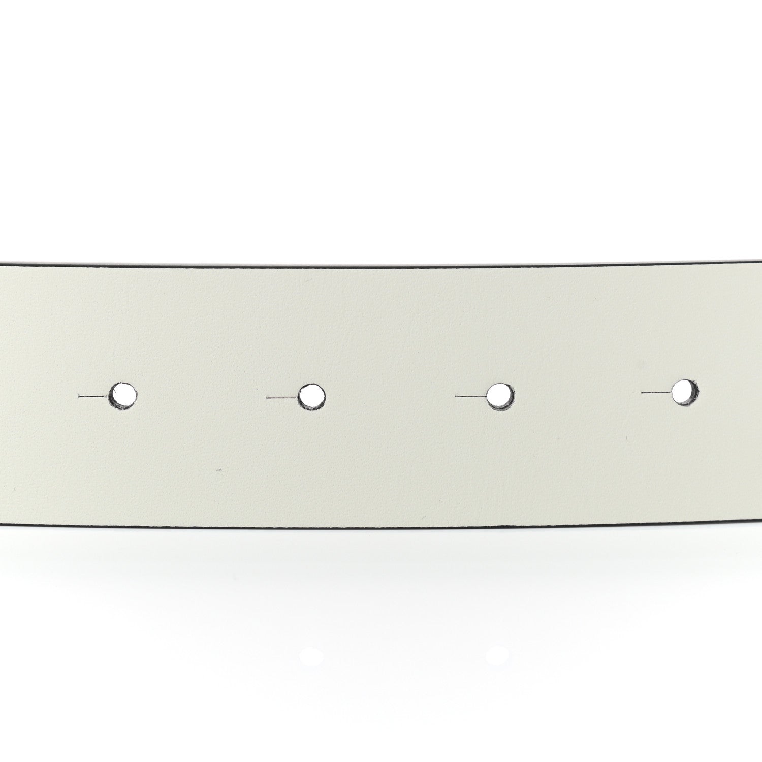 Chanel Calfskin CC Reversible Belt 80 32 White Black 4 of 4