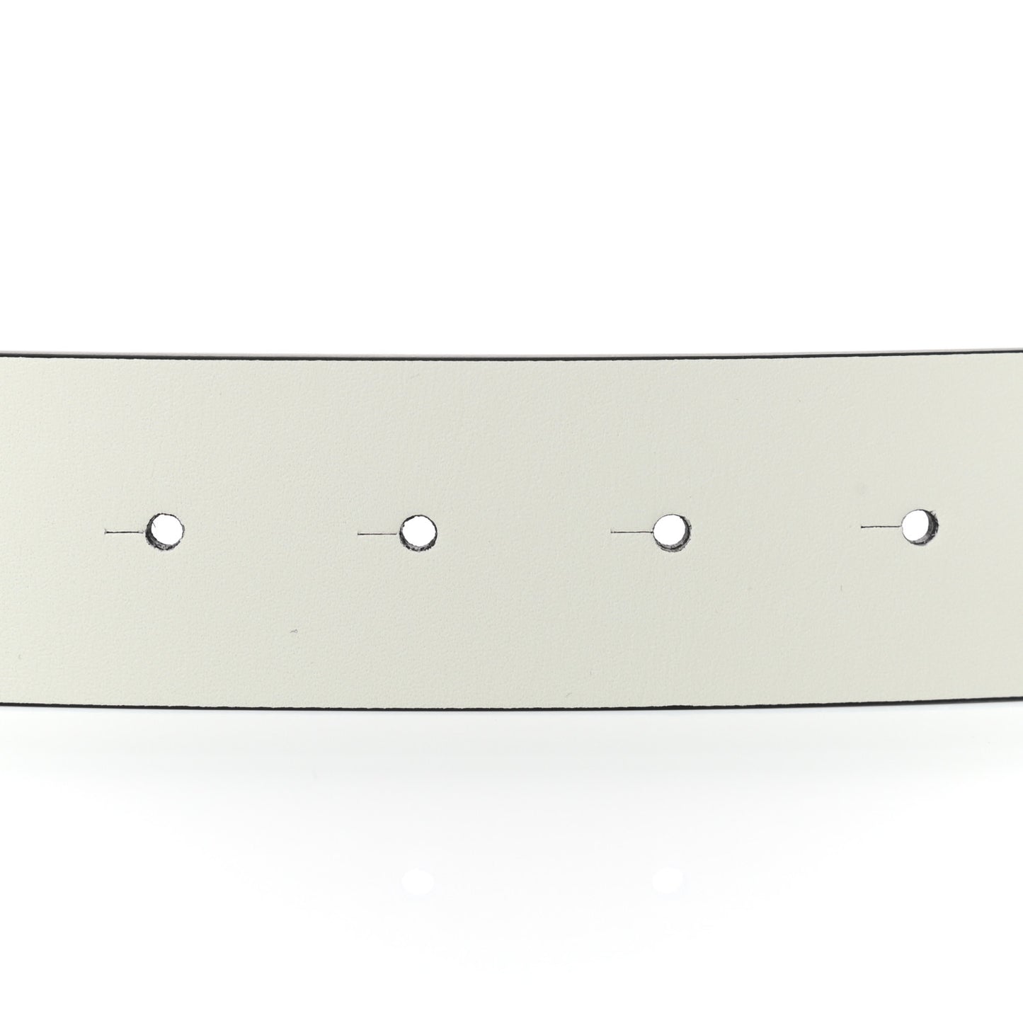 Calfskin CC Reversible Belt 80 32 White Black