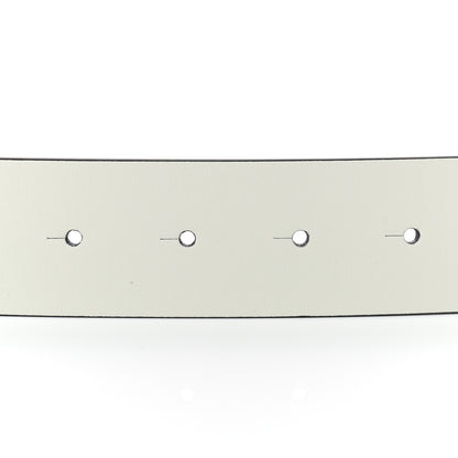 Chanel Calfskin CC Reversible Belt 80 32 White Black 4 of 4
