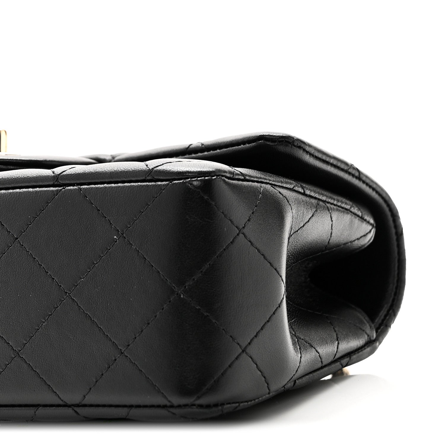 Chanel Lambskin Quilted Mini Top Handle Rectangular Flap Black 10 of 11