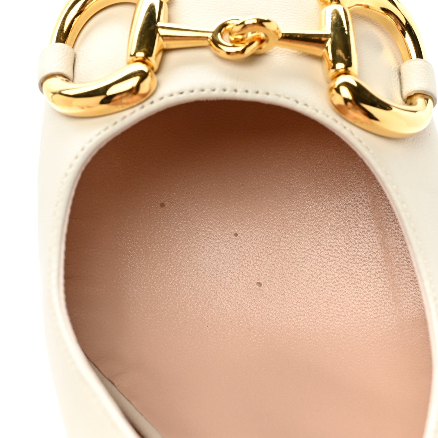Nappa Horsebit Platform 35/120mm Slingback Pumps 38 New Mystic White