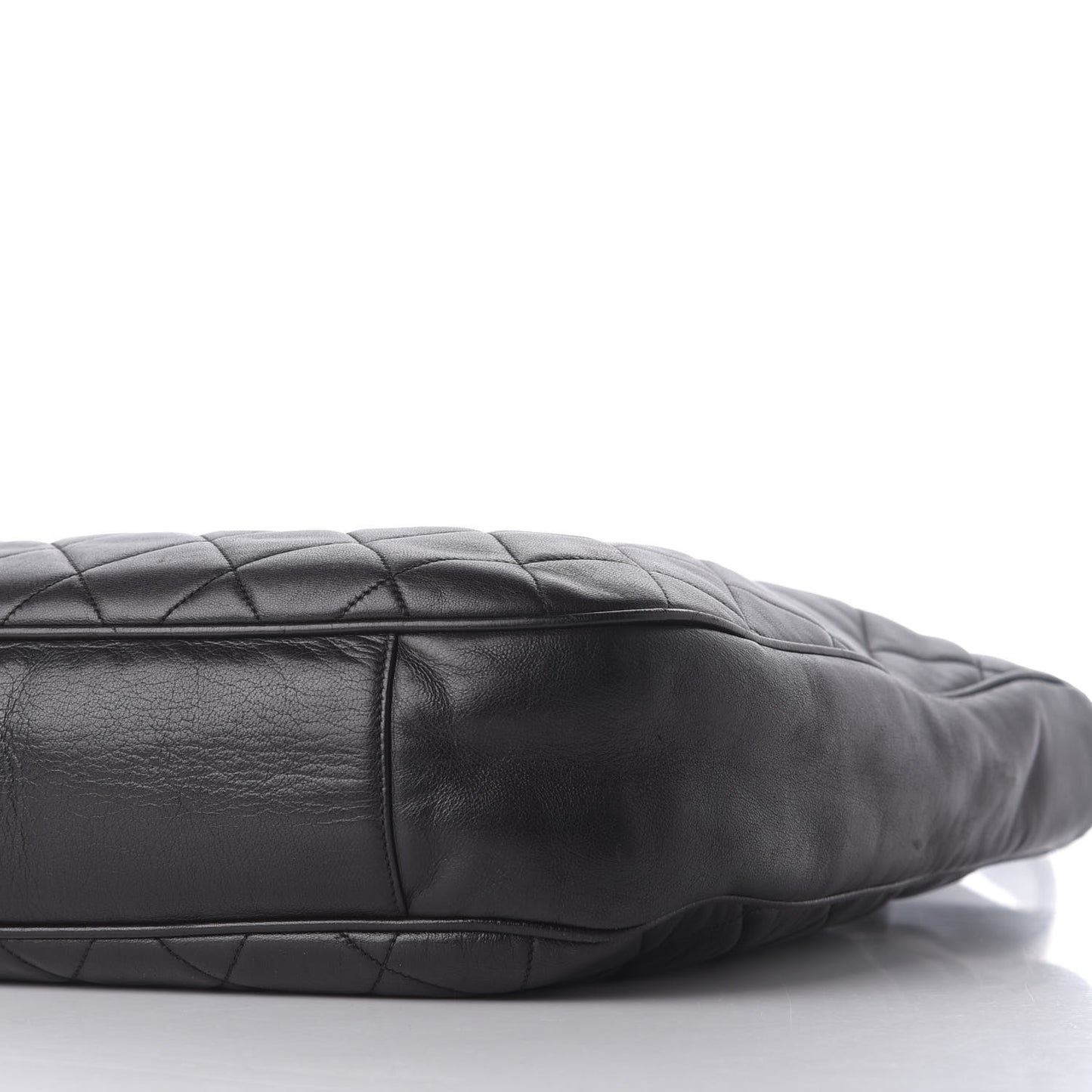 Lambskin Quilted CC Shoulder Bag Black