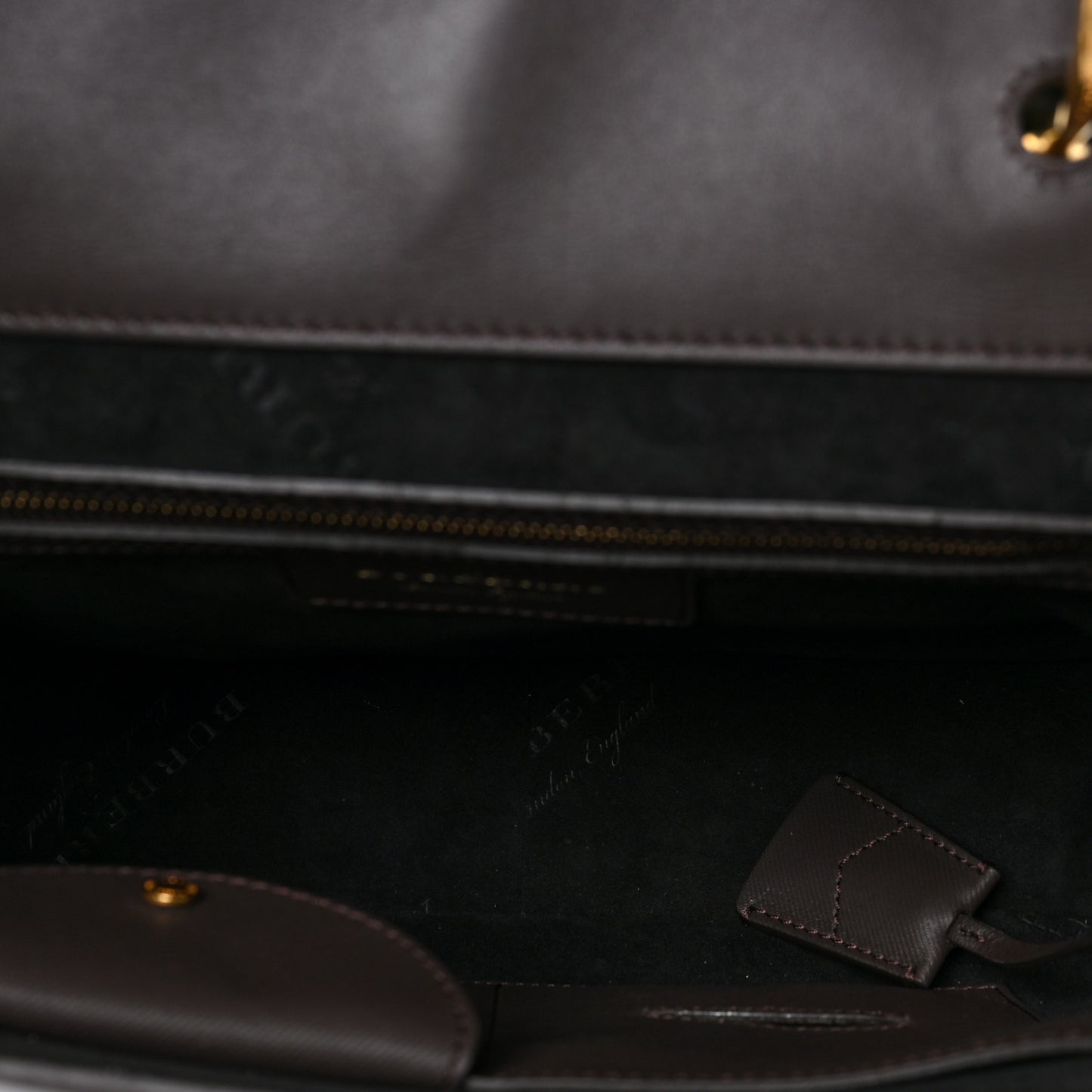 Trench Calfskin Medium DK88 Top Handle Bag Dark Chocolate