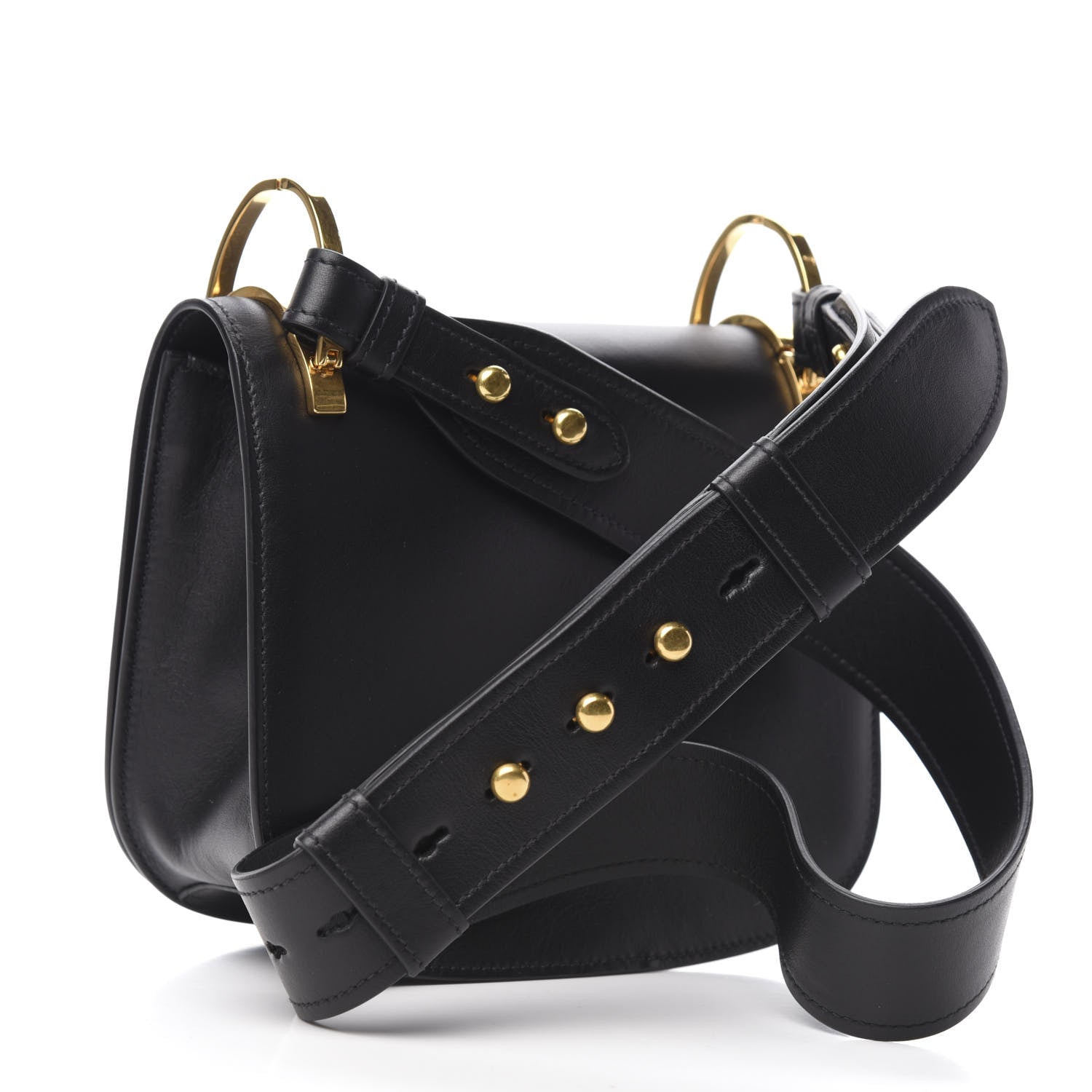 高級ブランドPRIDONNA/ショルダー/ シープレザー/定価38000円 Prada City Calf Pionniere Saddle Bag Black 709893 – FASHIONPHILE