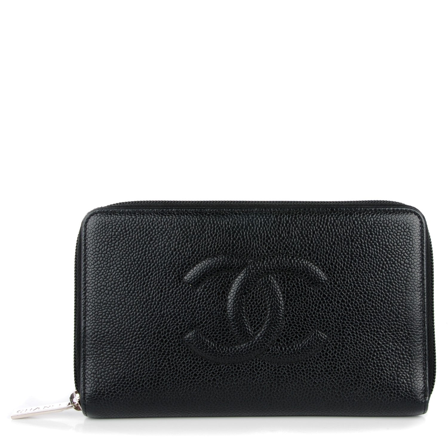 Chanel Caviar Large Timeless CC Zip Around Wallet Black 1 of 8