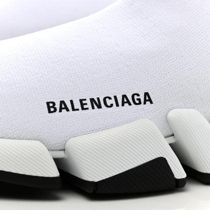Balenciaga Technical 3D Recycled Knit Striped Womens Speed 2.0 Sneakers 38 White Multicolor 7 of 7