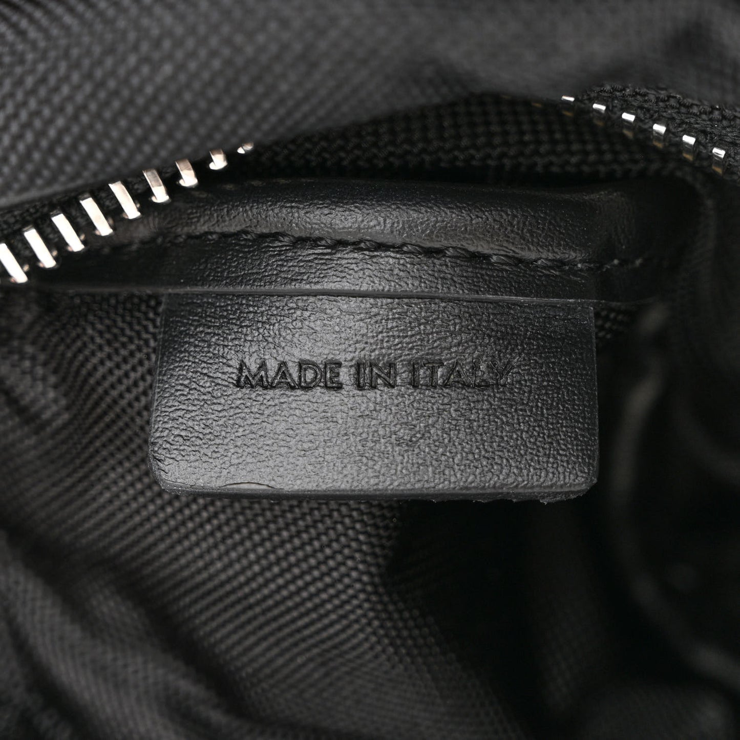 Cotton Gabardine Logo Print Trekking Belt Bag Black
