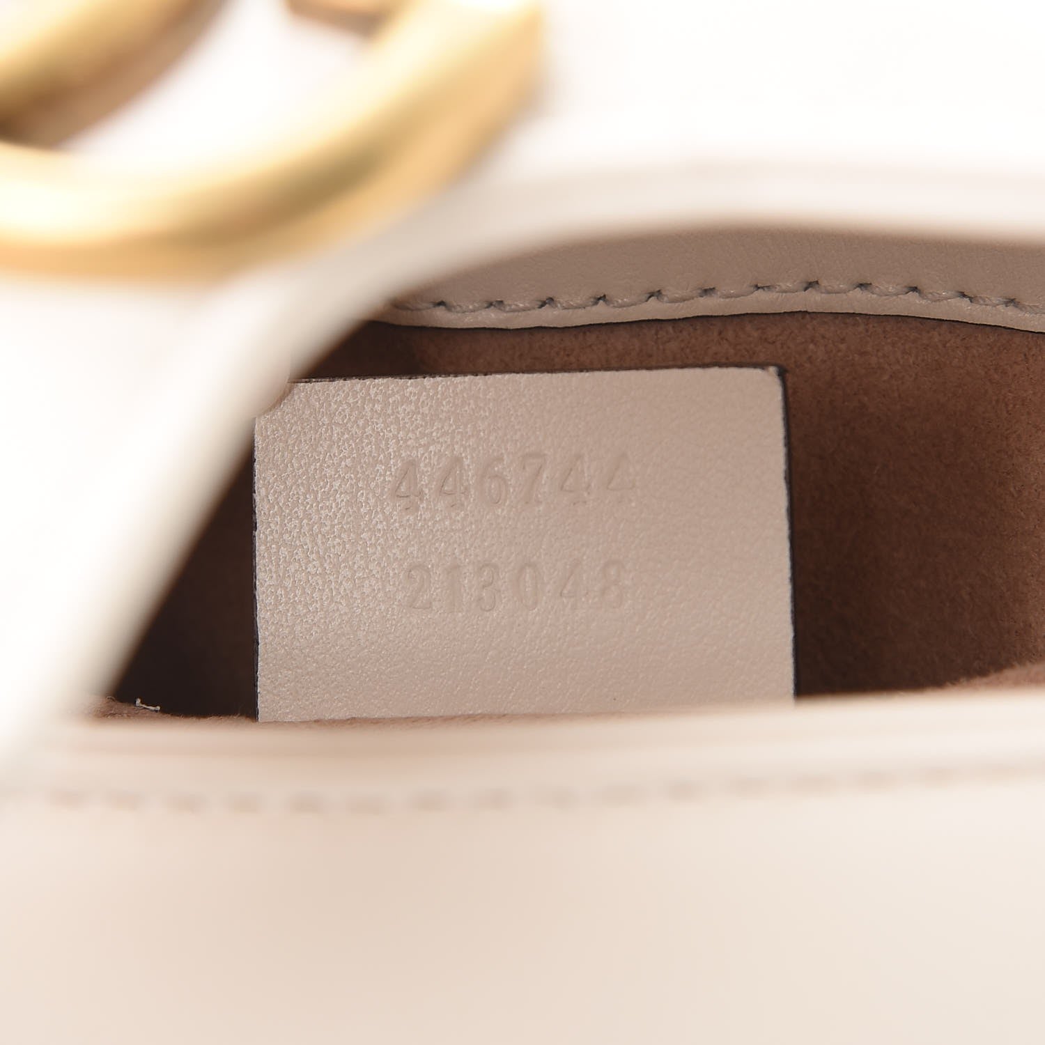 Gucci Calfskin Matelasse Mini GG Marmont Shoulder Bag White 7 of 9