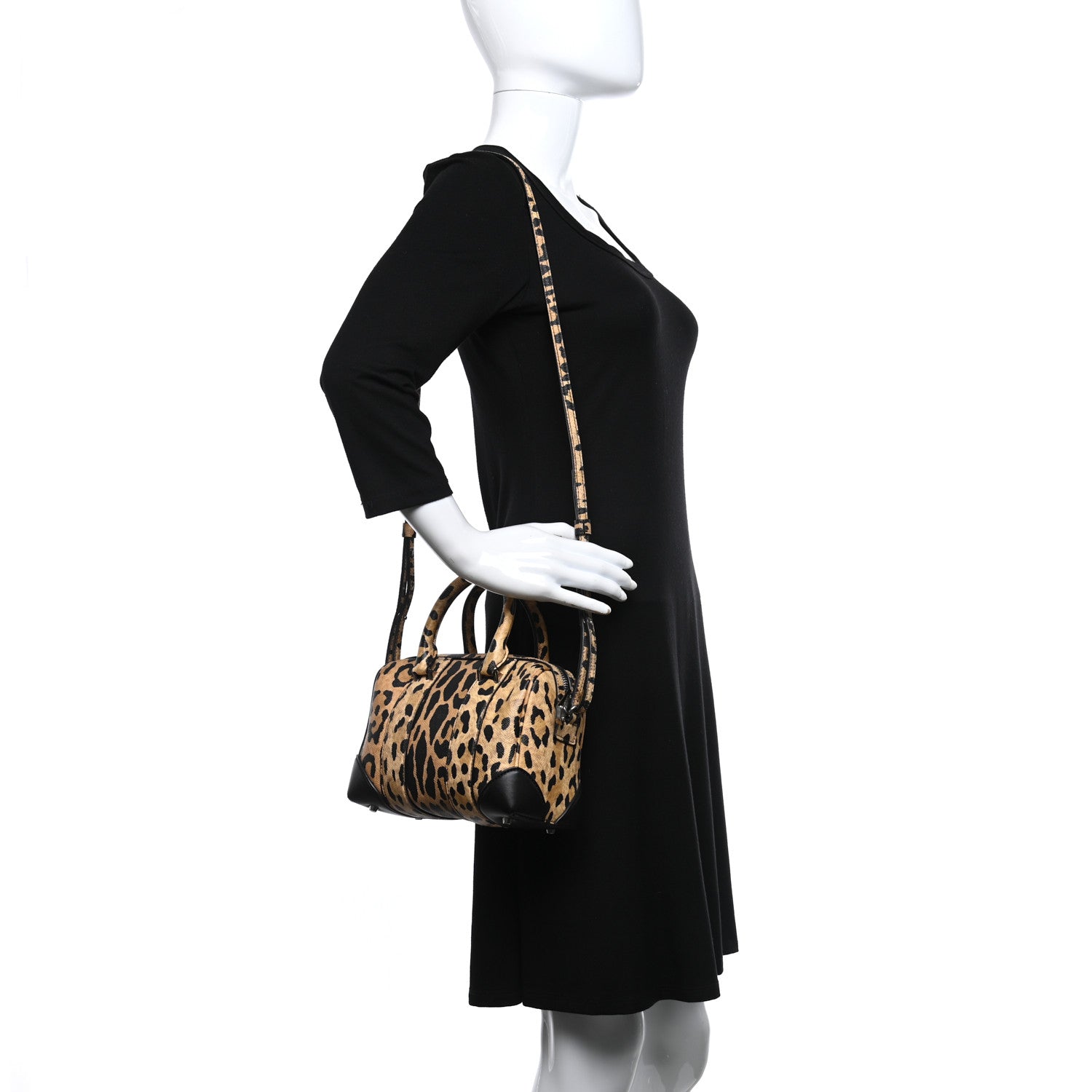 Givenchy Grained Calfskin Leopard Print Micro Lucrezia 2 of 9