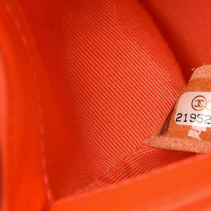 Chanel Patent Calfskin Quilted Small Boy Flap Orange 7 of 13