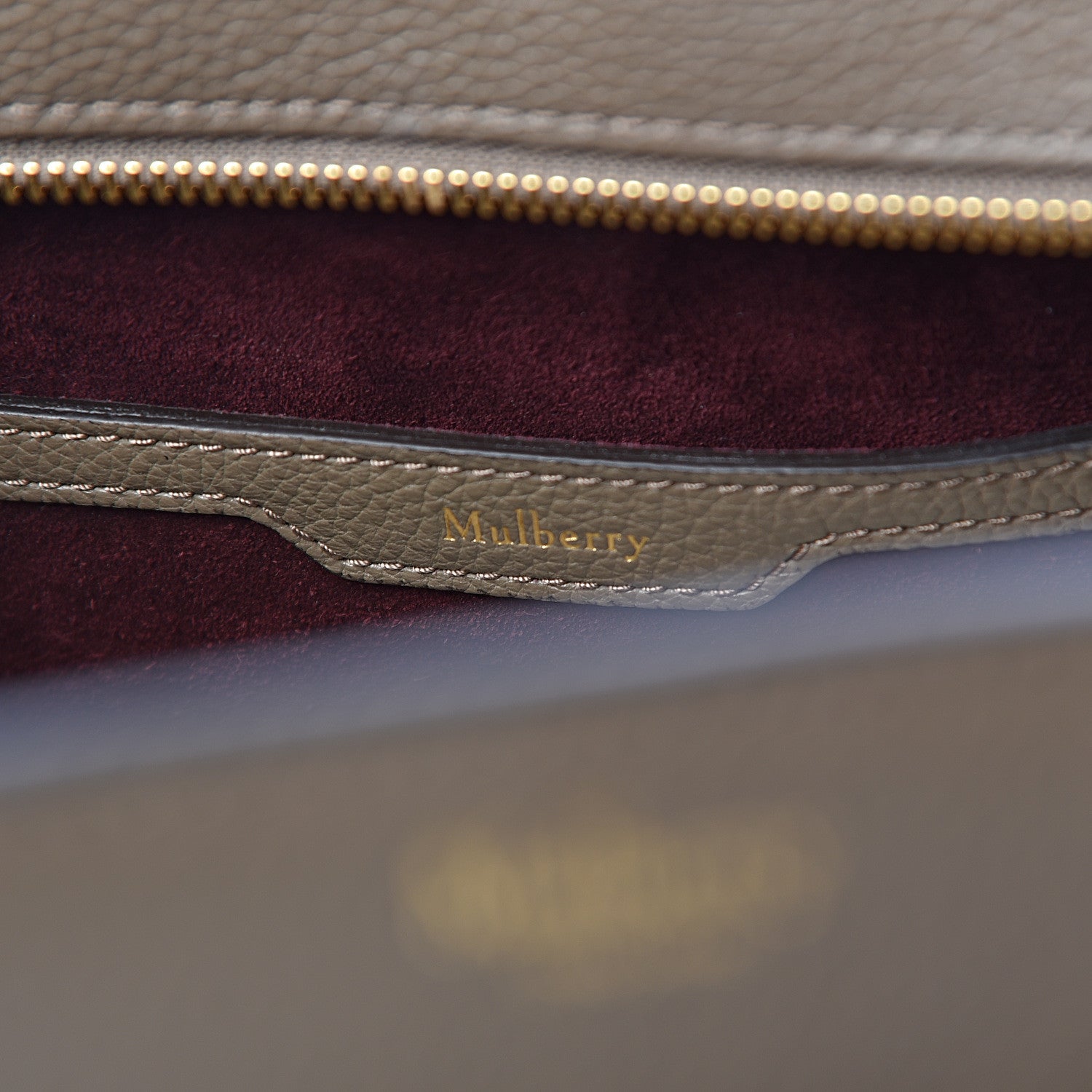 Mulberry Classic Grain Small Bayswater Zip Tote Clay 5 of 9