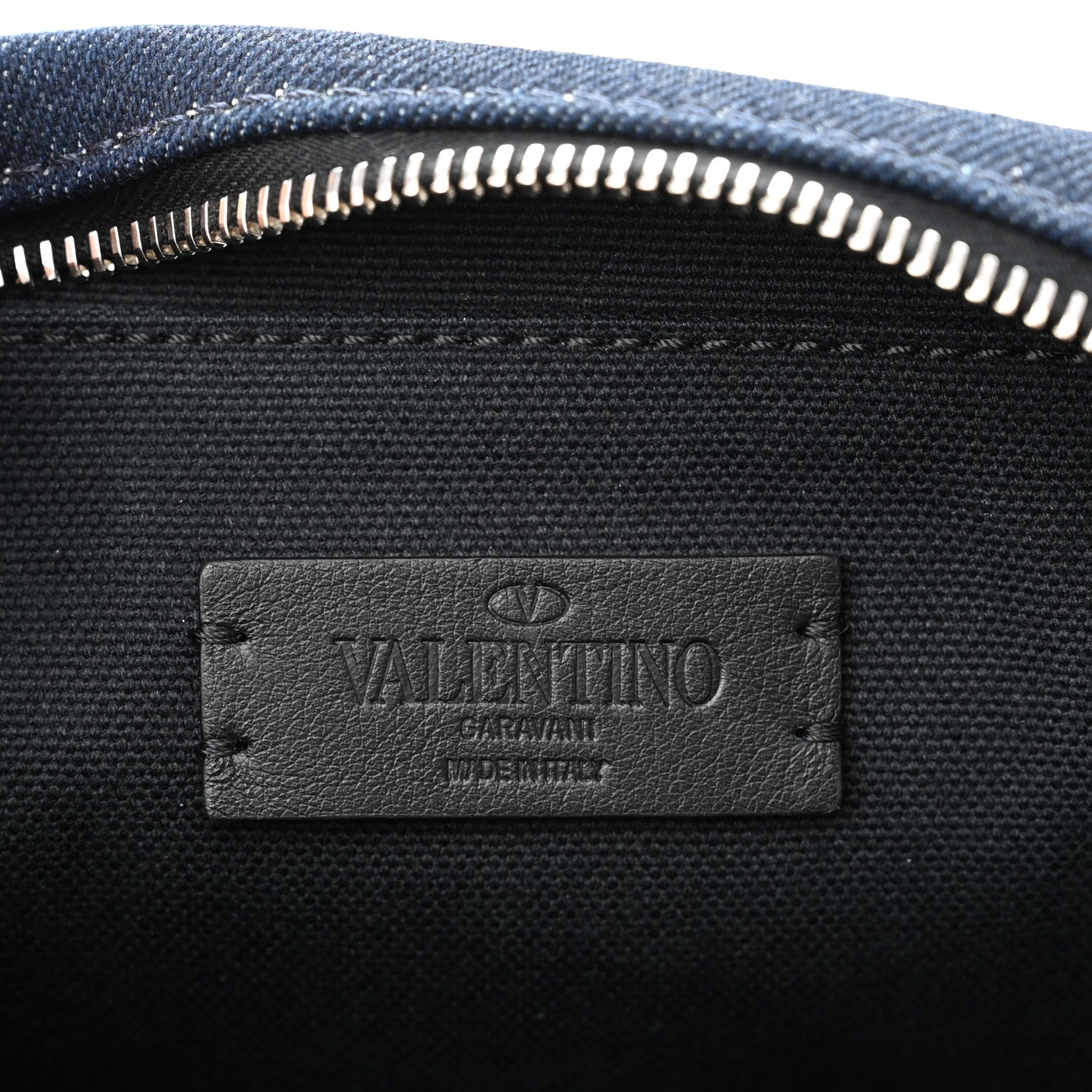 Valentino Garavani Denim Vlogo Belt Bag Blue Red 6 of 9