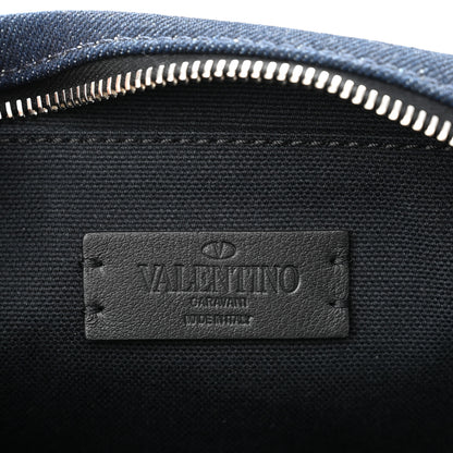Valentino Garavani Denim Vlogo Belt Bag Blue Red 6 of 9