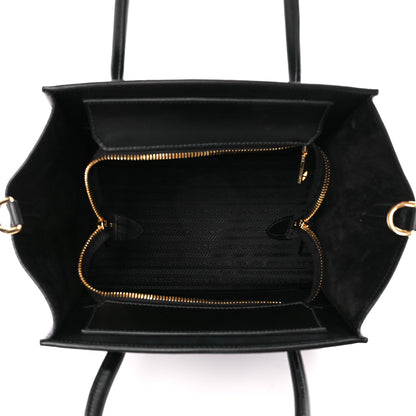 Prada Vitello Glace Calfskin Twin Pocket Tote Black 5 of 11