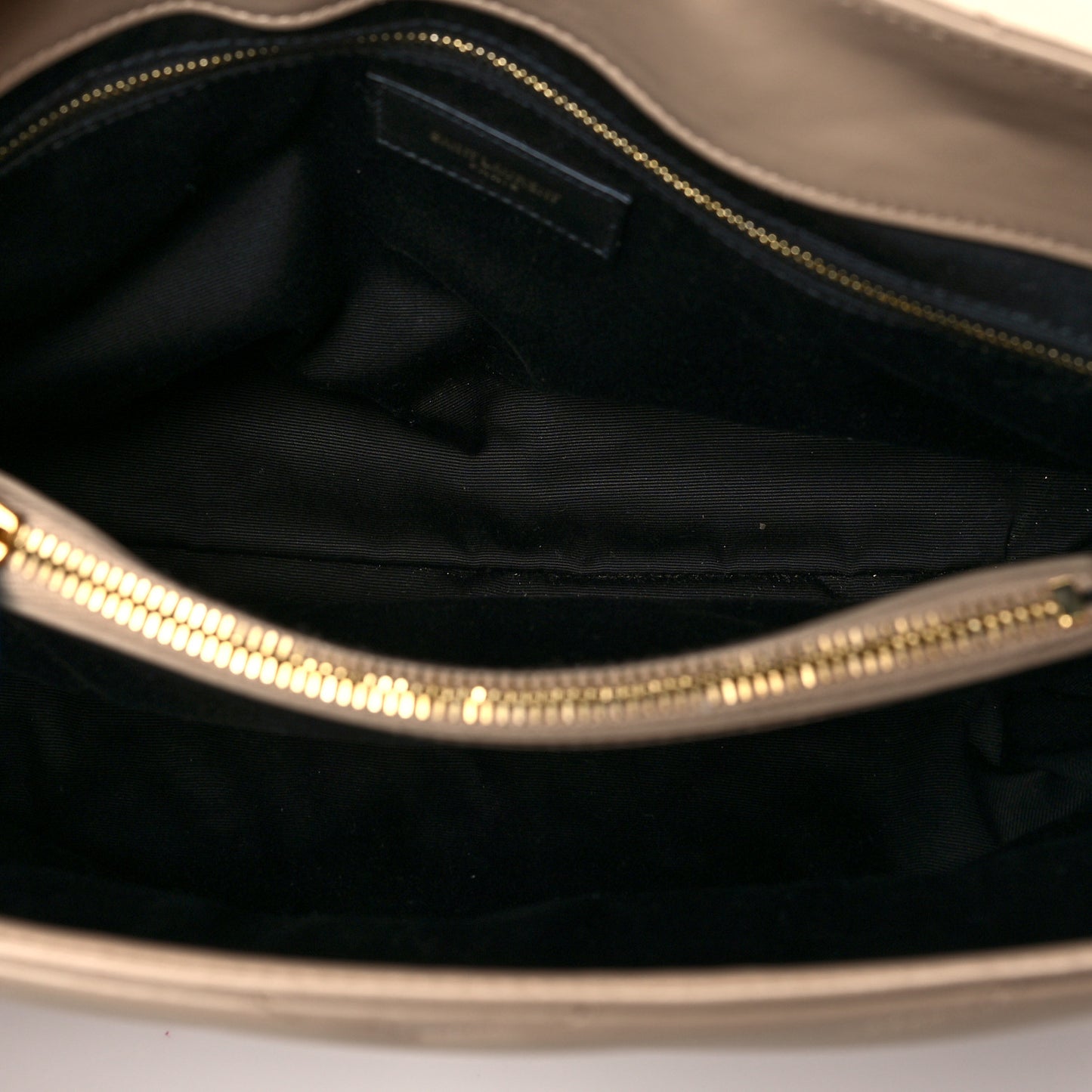 Calfskin Y Quilted Monogram Medium Loulou Chain Satchel Dark Beige