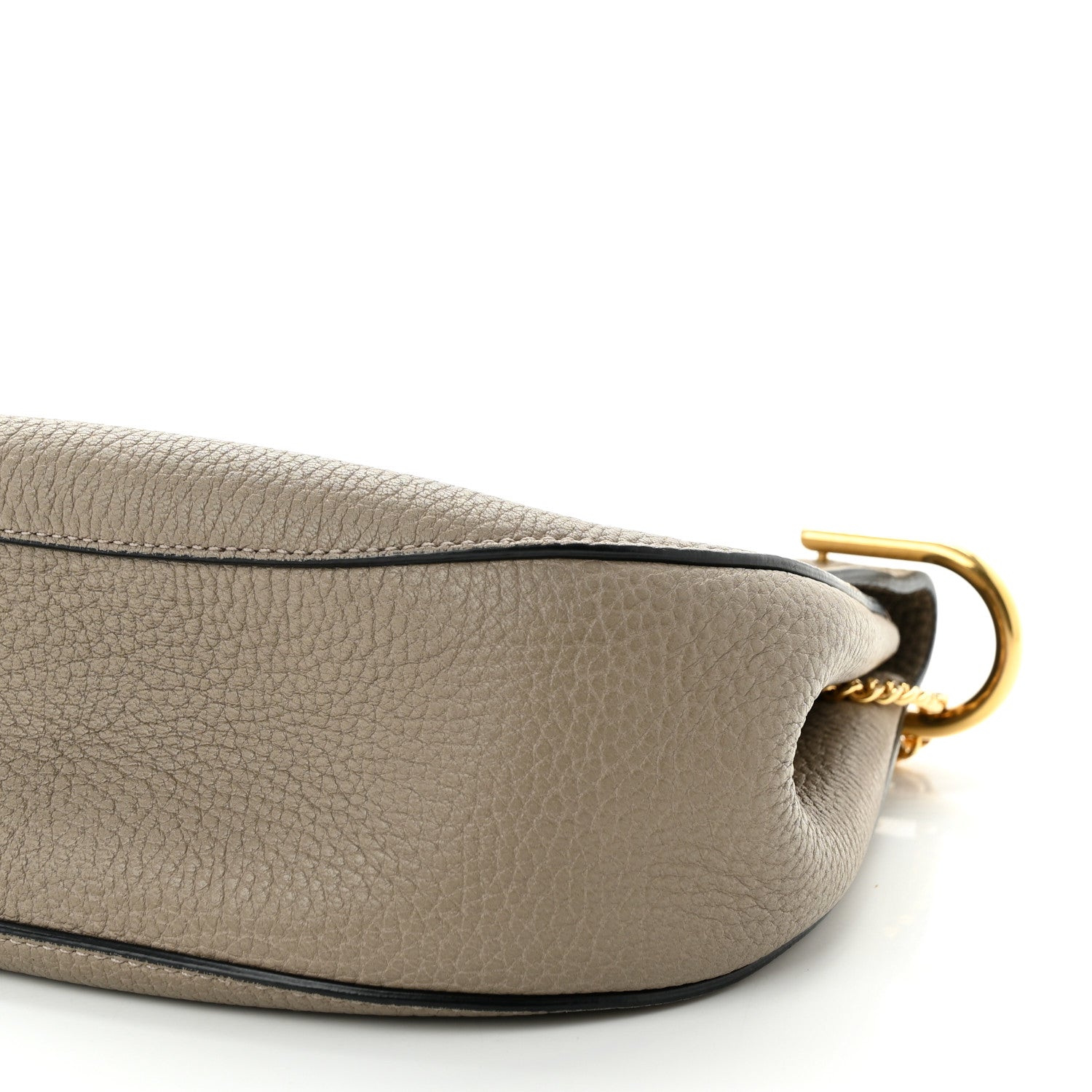 Chloe Grained Lambskin Mini Drew Shoulder Bag Motty Grey 9 of 9