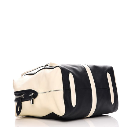 Louis Vuitton Calfskin Suship North South Speedy Navy White 4 of 8