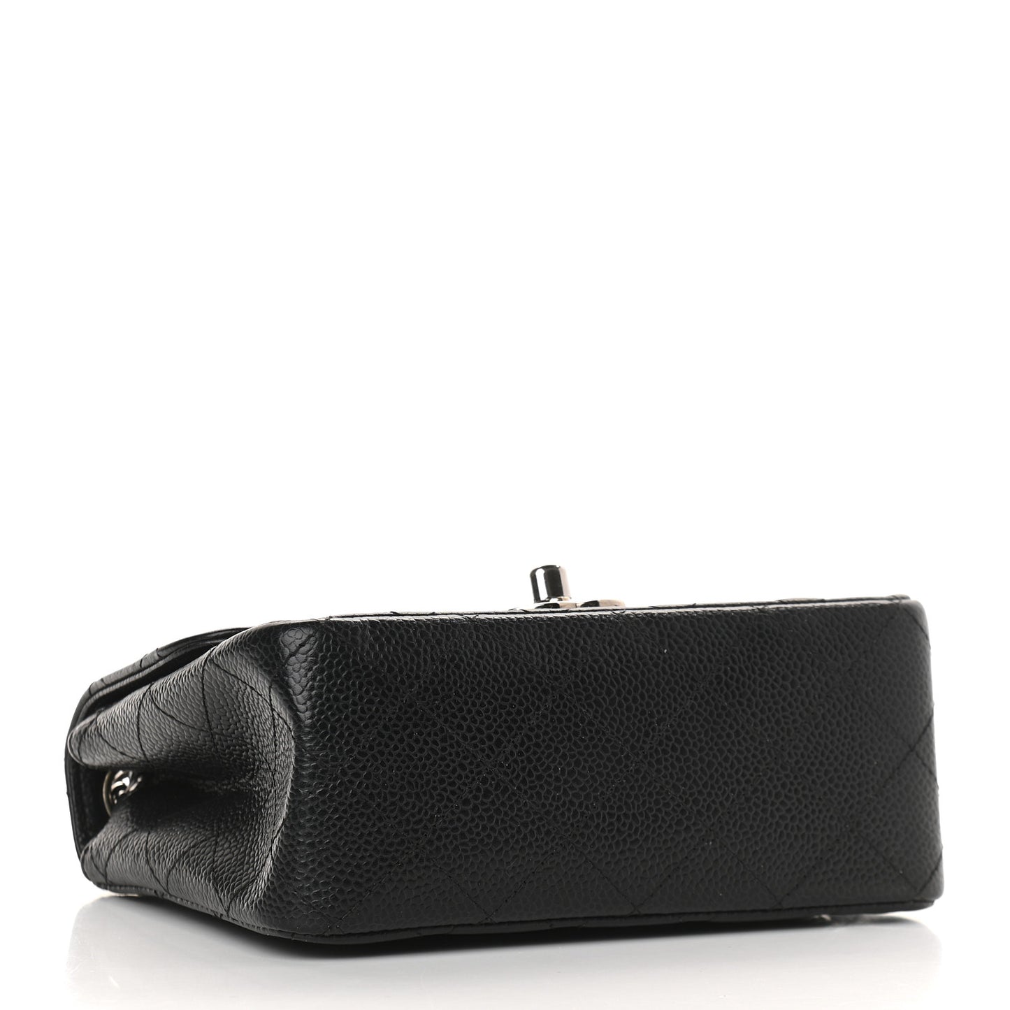 Caviar Quilted Mini Square Flap Black