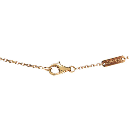 Van Cleef & Arpels 18K Yellow Gold Mother of Pearl Vintage Alhambra Pendant Necklace 4 of 7