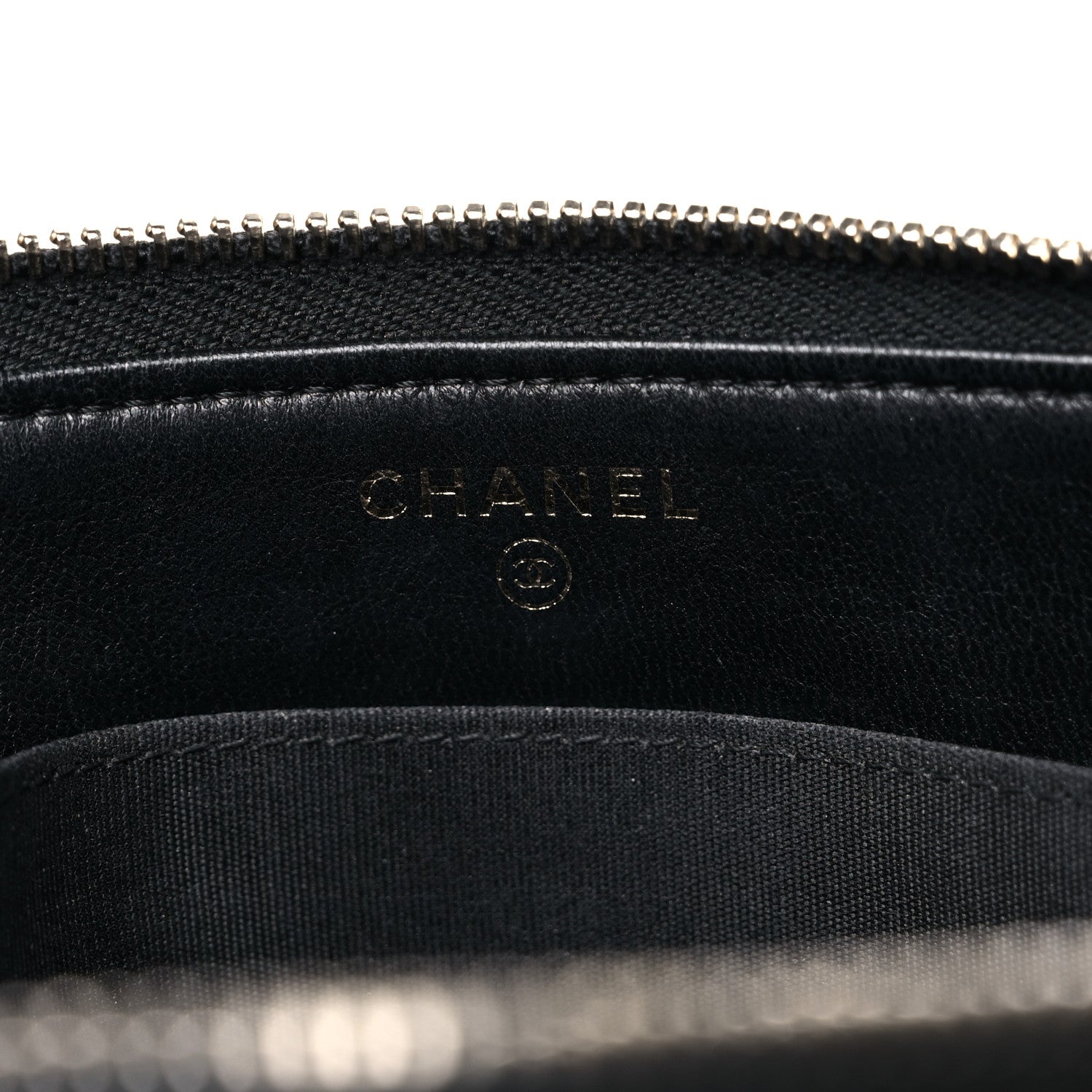 Chanel Lambskin Quilted Small Boy Zipped Pouch Black 6 of 19