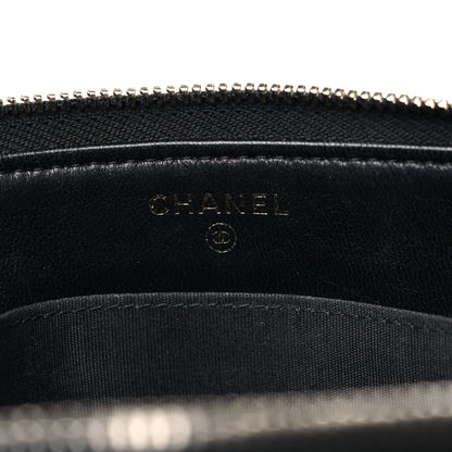 Chanel Lambskin Quilted Small Boy Zipped Pouch Black 6 of 19
