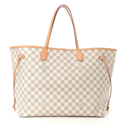 Louis Vuitton Damier Azur Neo Neverfull GM Rose Ballerine 3 of 9