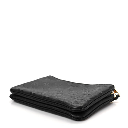 Louis Vuitton Empreinte Double Zip Pochette Black 7 of 7