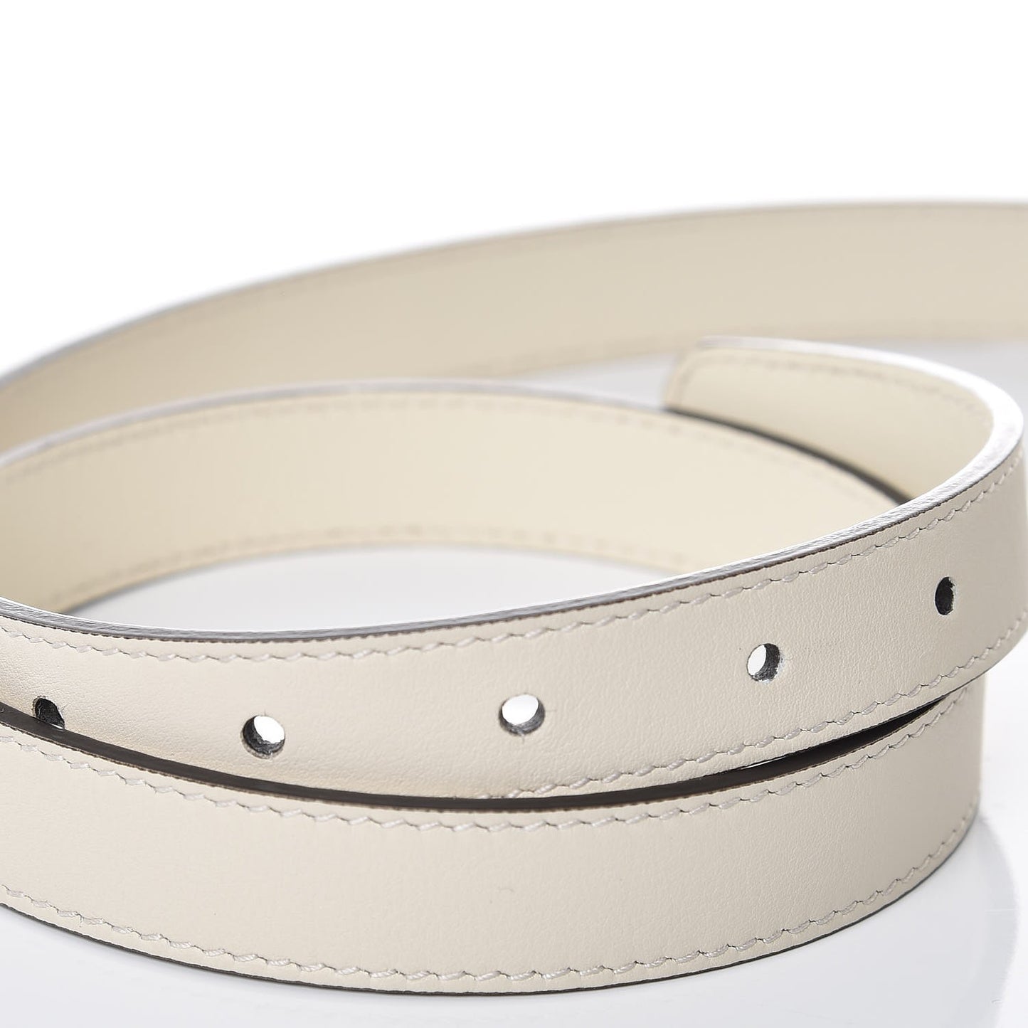 Calfskin Double G 20mm Belt 90 36 Mystic White