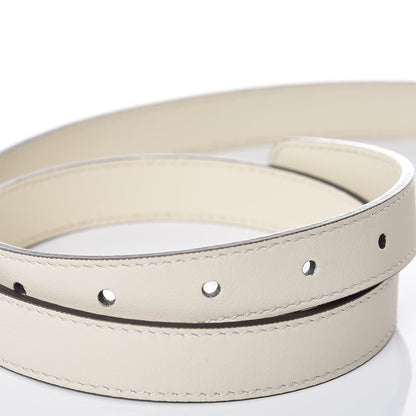 Gucci Calfskin Double G 20mm Belt 90 36 Mystic White 6 of 7